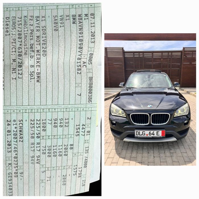 BMW X1 Sdrive automat, 2.0d, 184 cp, an 2013