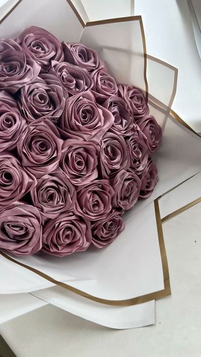 Букеты из атласных лент