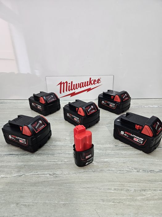 Milwaukee Батерии 18V.5Ah,12V.2Ah.