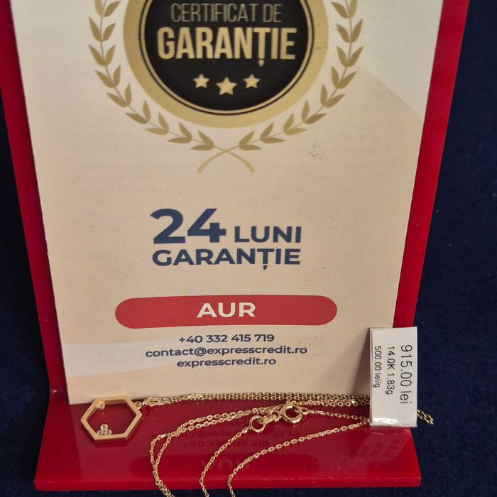 Lant Aur 14K - 1.83 grame / 915lei ( B32909.1 / Ag28 Doi Baieti )