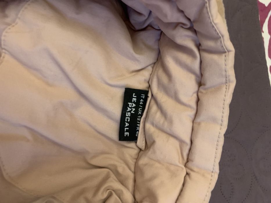 Geaca roz parka gluga