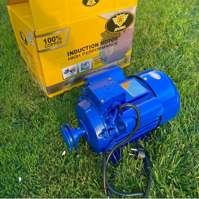 Електрически монофазен двигател 1500W  1400 обрт./мин. ДРУЖБА