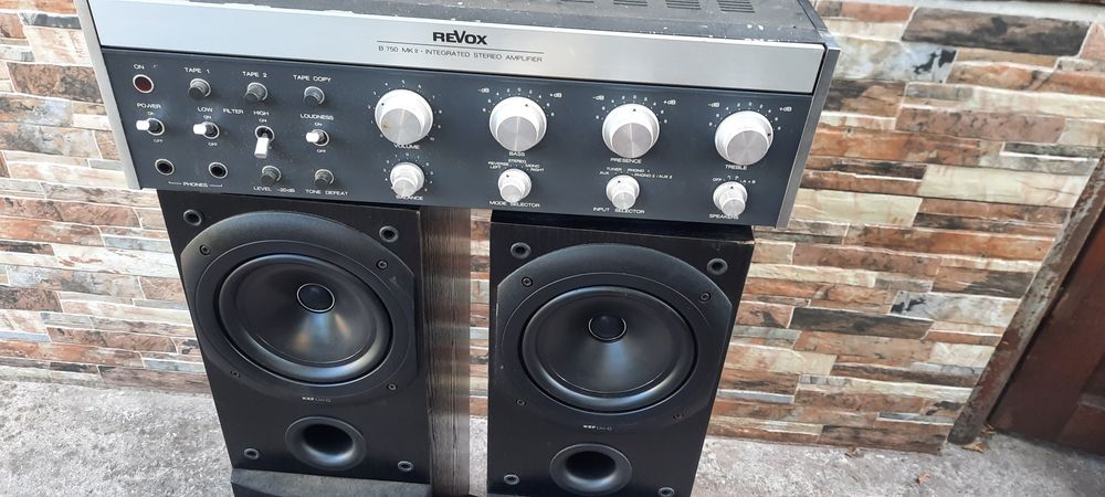 Усилвател REVOX B750  Тонколони KEF Q30