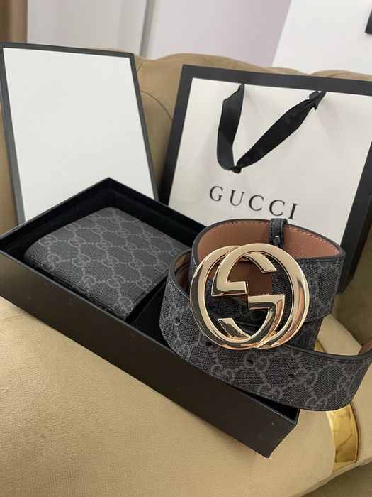 Set portofel si Curea GG