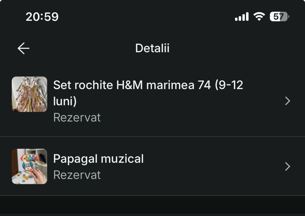 Rochie hm si papagal jucatie
