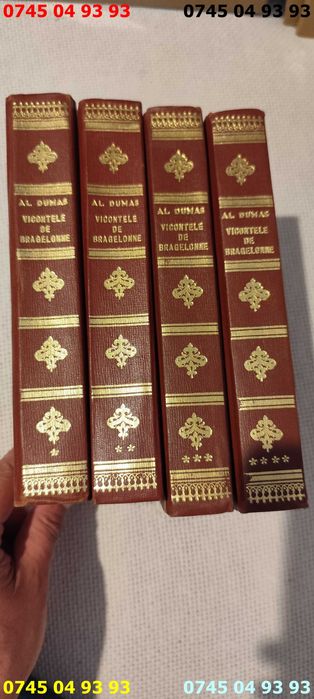 carte carti al. dumas Vicontele de Bragelonne 4 vol editie 1970