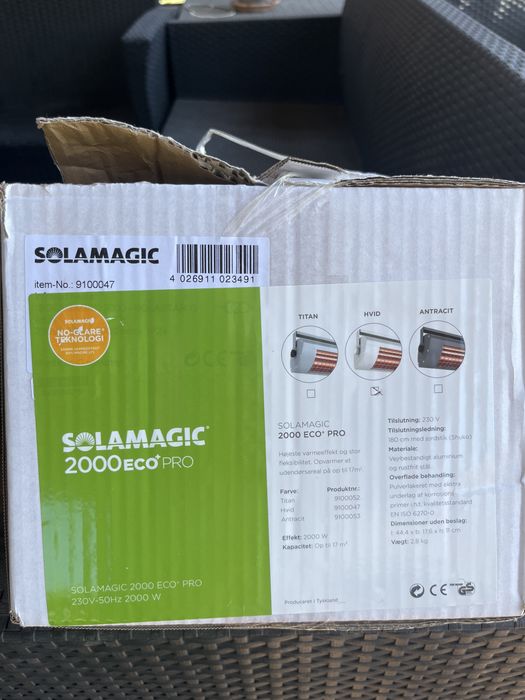 външен отоплител Solamagic, модел 2000 ECO+ PRO.
