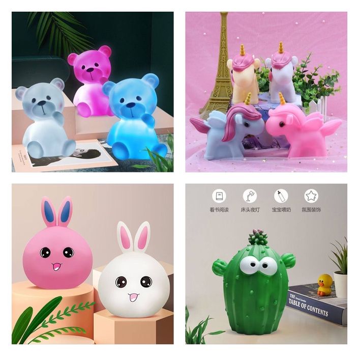 Светильник-ночник детский мультяшный