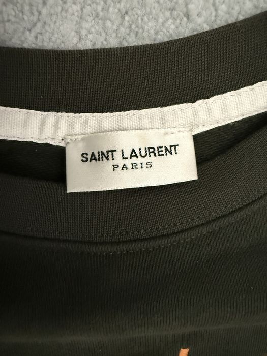 Saint Laurent свитшот кофта темно зеленый оригинал