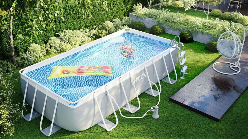 INTEX бассейн каркасный Baseyn стойка басейн 488×244×107 stoyka baseyn