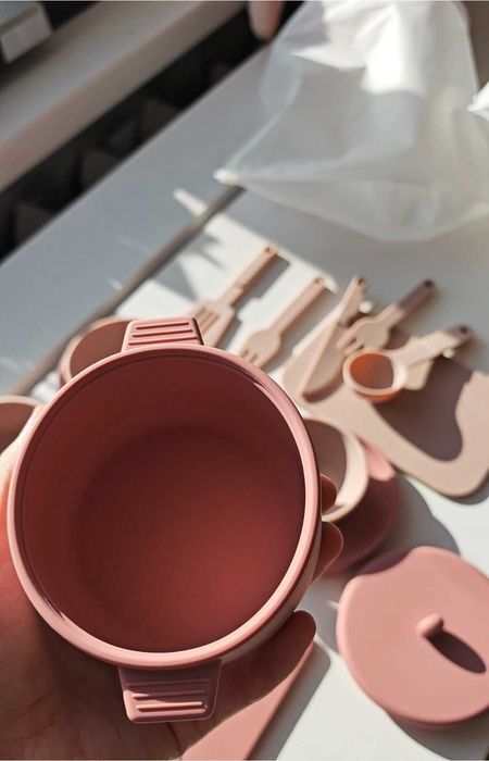 Детская посудка силиконовая