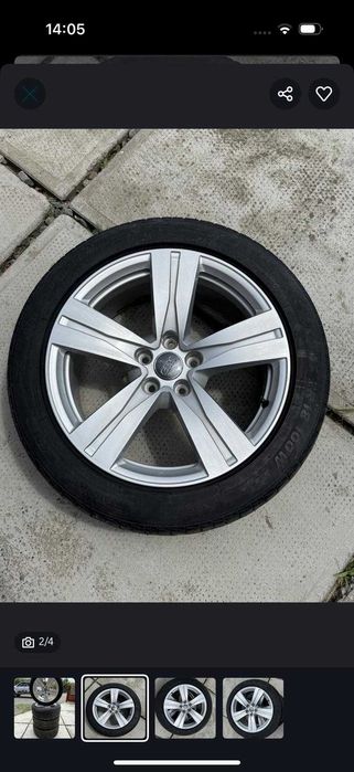 Vând set jante aliaj R18 model 2015 stare impecabilă fără zgârieturi  fără lovituri  arată ca noi Compatibile cu  Audi A6 Q7 2300 lei negociabil