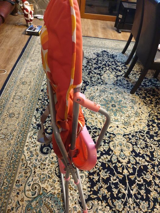 Vand scaun de masa roz pliabil pentru fetite Bertoni