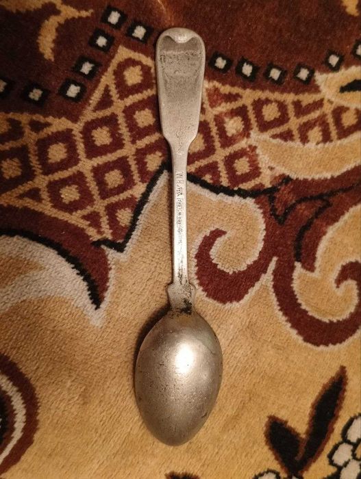 По серебряная Антикварная Ложка.