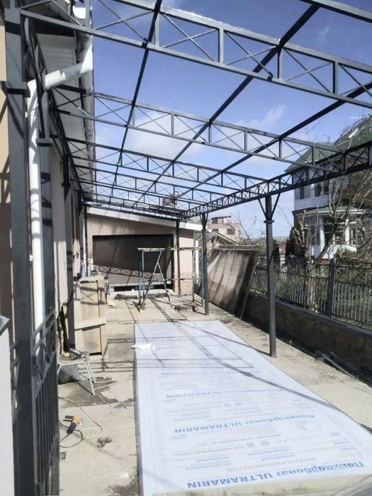 КРЫША, НАВЕС. сварка. том ёпиш хизмати.кровельщик