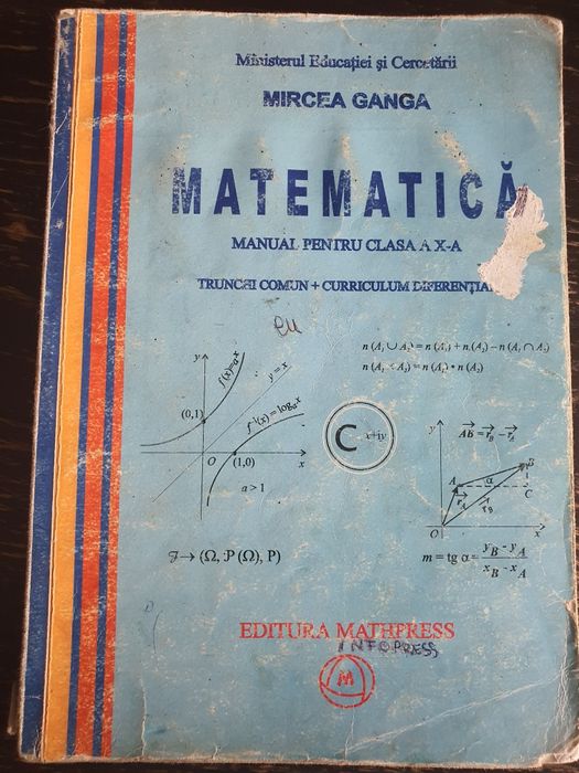 Manual matematica , clasa a X-a, 10, Mircea Ganga, veche