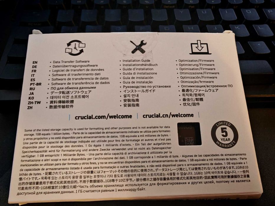 Crucial P3 4TB SSD диск  NVMe, M.2 2280