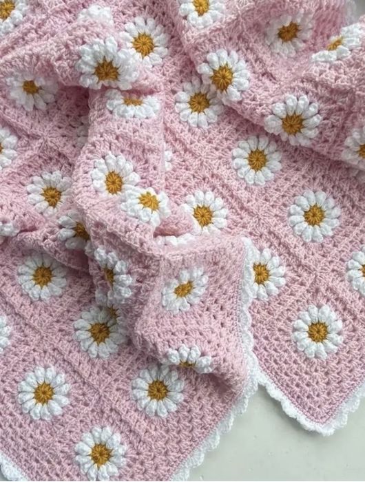 Плед-одеяло для ребёнка. Ручная вязка