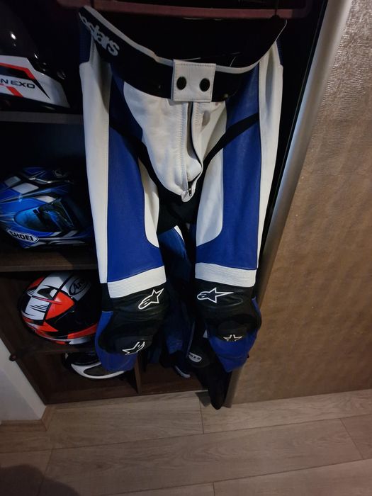 Vand pantaloni moto piele Alpinestars bărbați mar 54