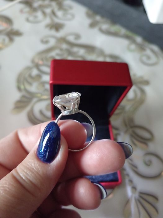 Серебряное кольцо женское 20 размер