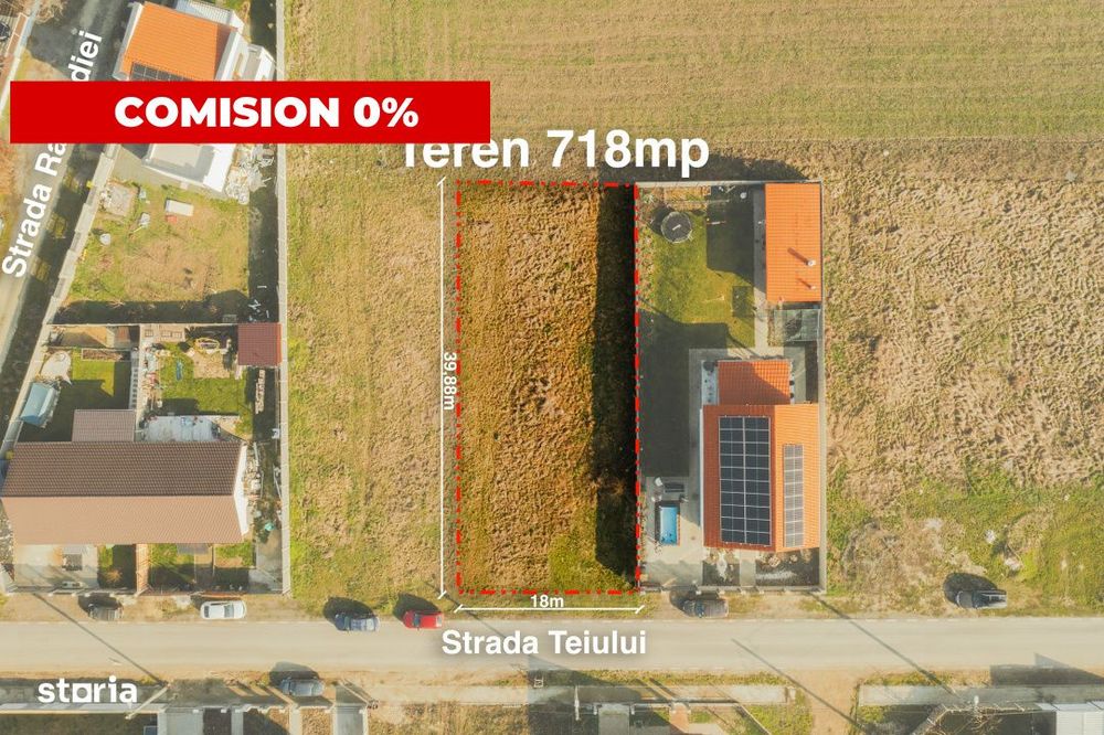 Drum asfaltat - Str. Teiului - Sacalaz - Comision 0%