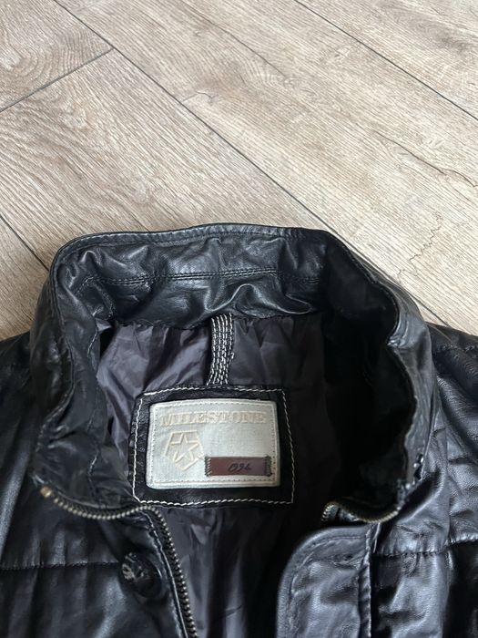 MILESTONE : Дълго зимно яке естествена кожа размер 54/ХЛ Оригинал