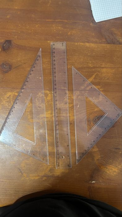 Прозрачные линейки 30см