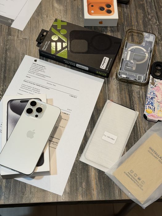 Iphone 15 ProMax 10/10 factura si Cutie ca nou 256 GB