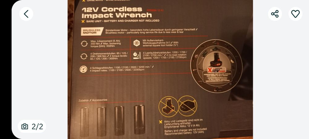 Bormașina impact parkside