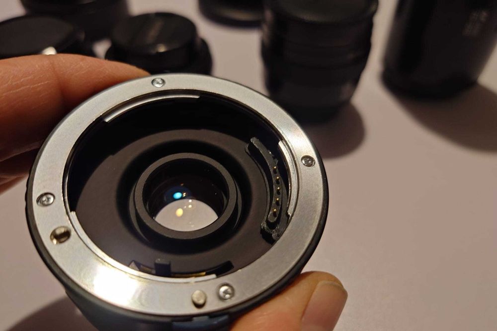 Lot obiective AF Montura A - Sony Alpha + Teleconvertor cu AF 2X