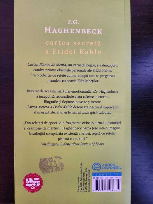 Cartea secretă a Fridei Kahlo de F. G. Haghenbeck