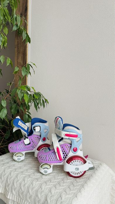 Роликовые коньки детские раздвижные р-р 25-28