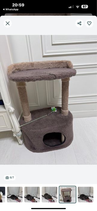 Домик для кошки.  Ногтеточка