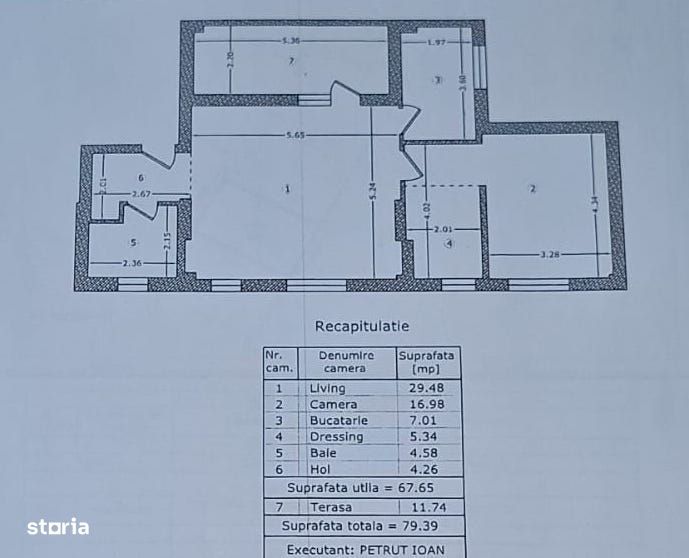 Vanzare 2 camere 67mp utili -parcare -Bucurestii Noi
