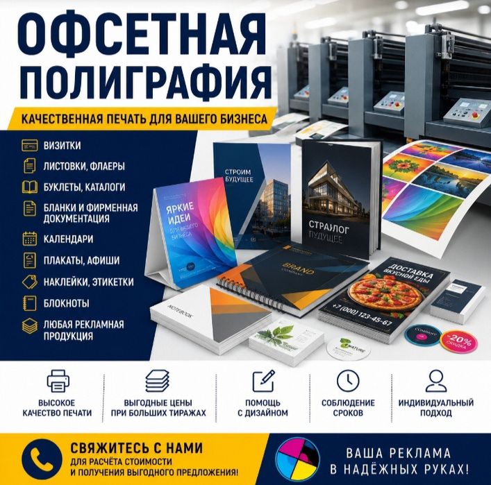 Офсетная полиграфия | Печать любой сложности
