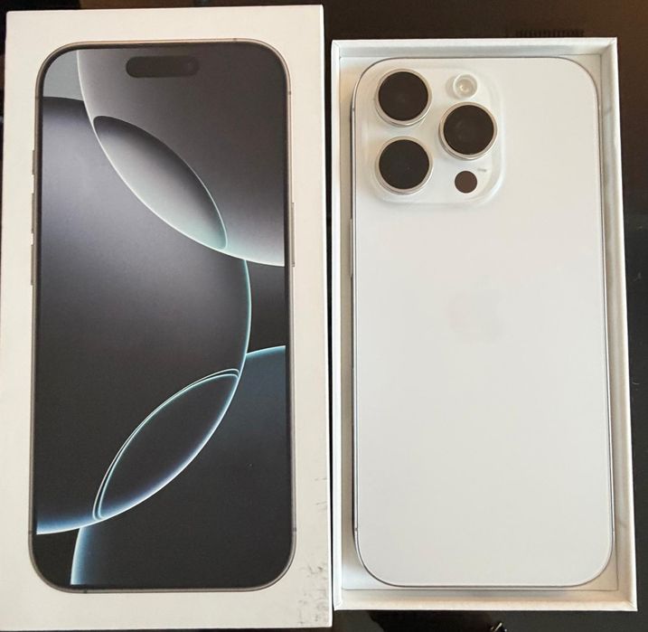 Vând iPhone 16 Pro 
128 GB
White Titanium
Neverlock 
Sănătate baterie
