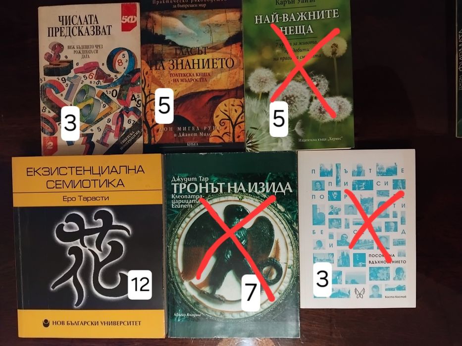 Книги с цени в снимките