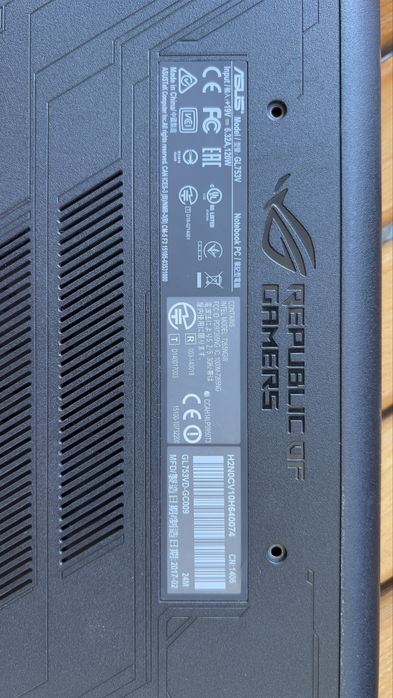 Asus GL 753v dezmembrez