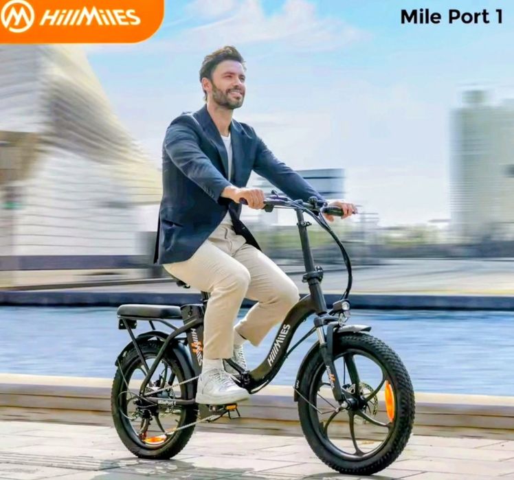 Bicicletă electrică HillMiles MilePort – Pliabilă