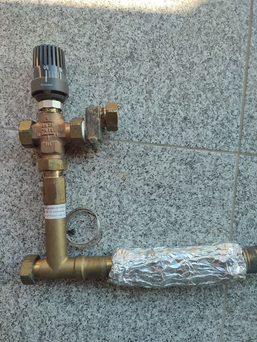 Трипътен винтил  с Термо глава