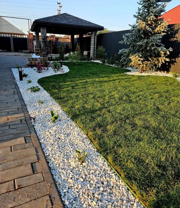 Рулонный газон, Посевной газон под ключ! Низкие цены! От 900 тг!