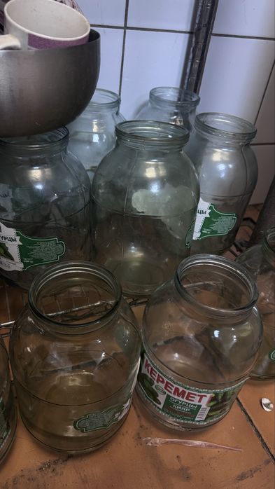 Стеклянные банки двухлитровые