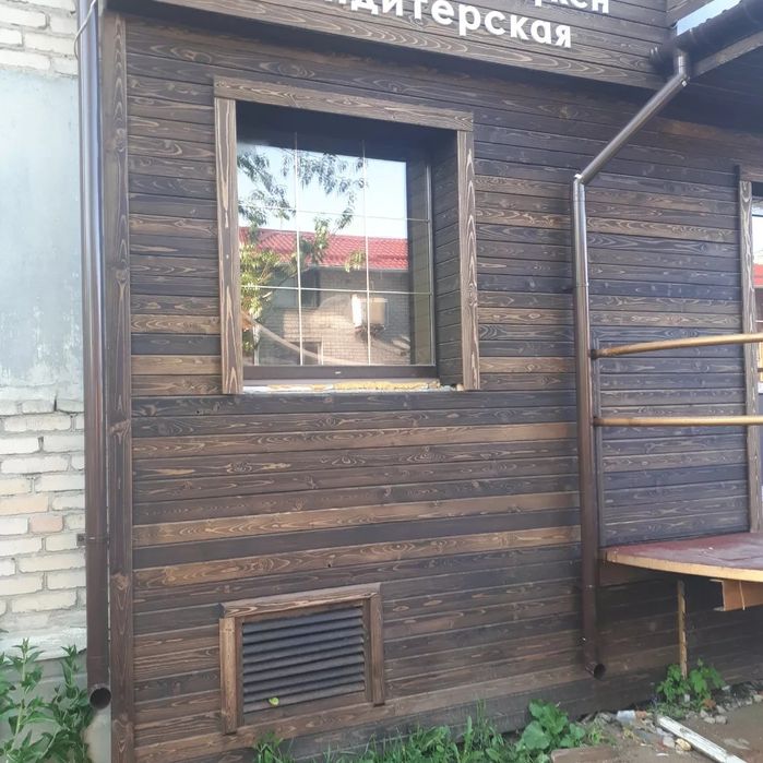 Фасад деревянный.