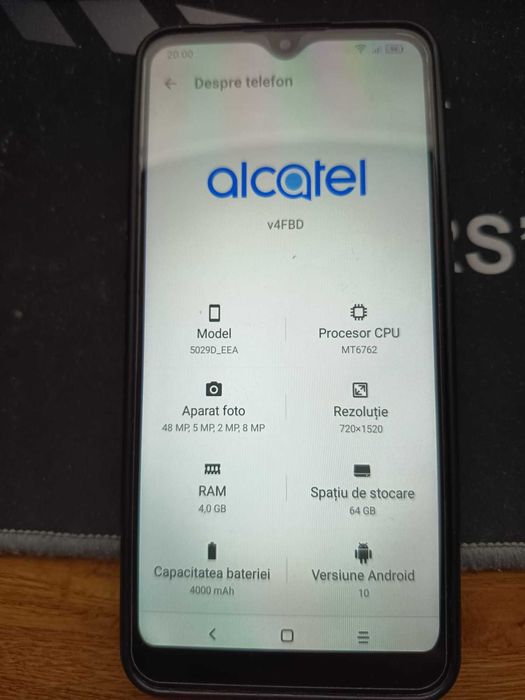 Telefon Alcatel 3L (2020), Dual SIM, 64GB, 4G