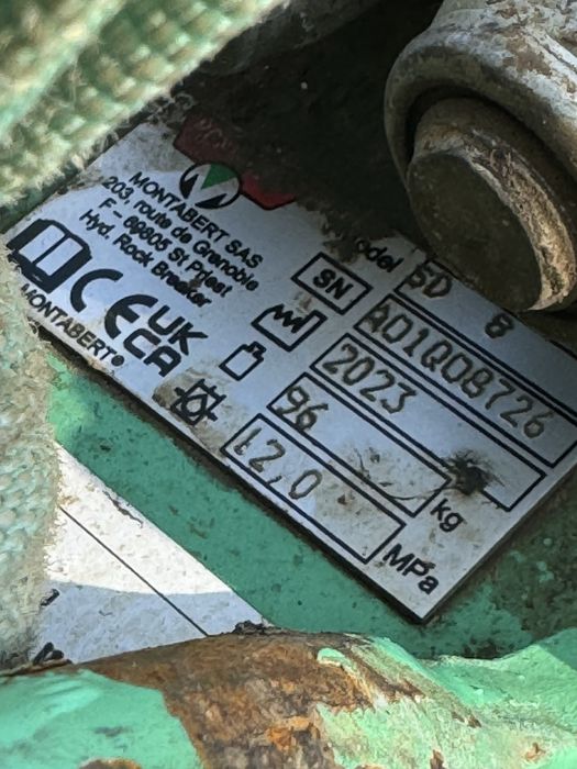 Picon miniexcavator MONTABERT SD8 de 96kg
