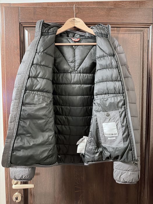 Geacă Napapijri de primăvară-toamnă, gri, mărimea M