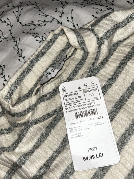 bluza in dungi nepurtata