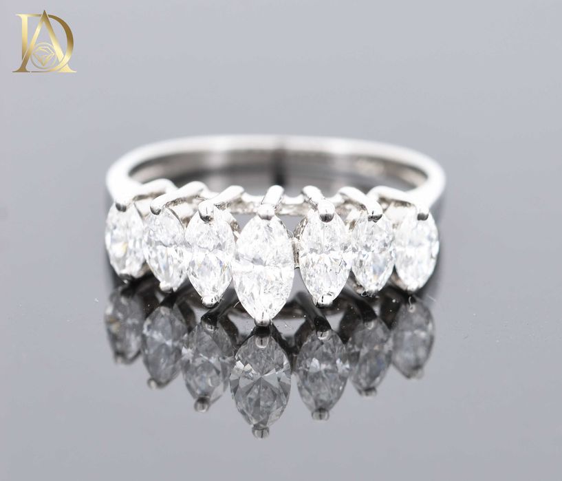 Нов Златен Пръстен с 0.91кт Естествени Диаманти