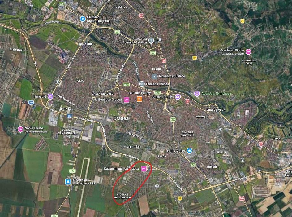 Teren de vanzare, Oradea, jud. Bihor, strada Episcop Vasile Hossu