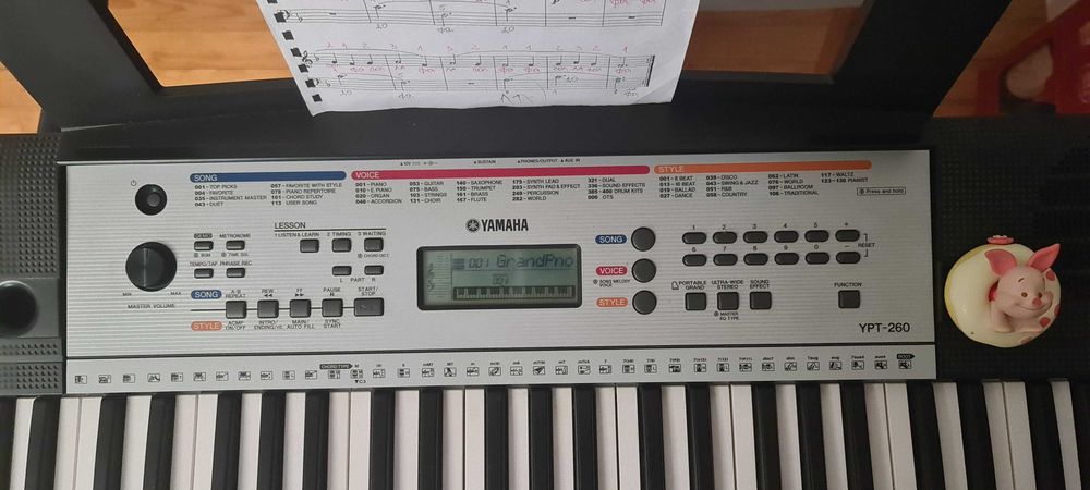 YAMAXA YPT-260,61 клавиша пиано